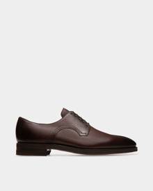 Bally Scribe Novo Derby Shoes In Coffee Leather